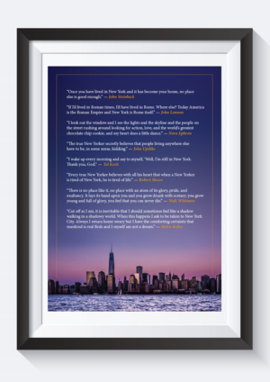 Best Quotes about NYC for Framing | Diseño de Póster por andrew3344