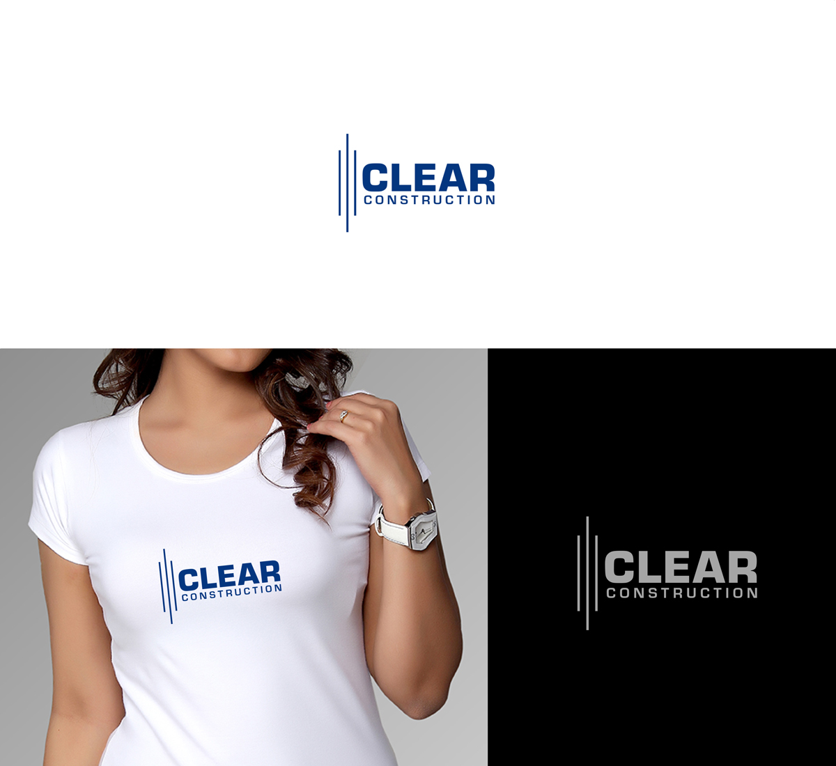 Logo Design by Yousuf Ahmad for Clear Construction | Design #12249100