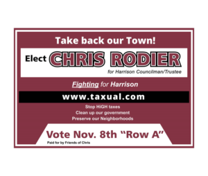 Political sign design, fonts colors and layout | Signage Design by maricreatives
