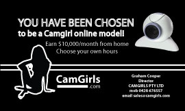 Business Card Design by Garry Boyter for Camgirls Pty Ltd | Design: #28523