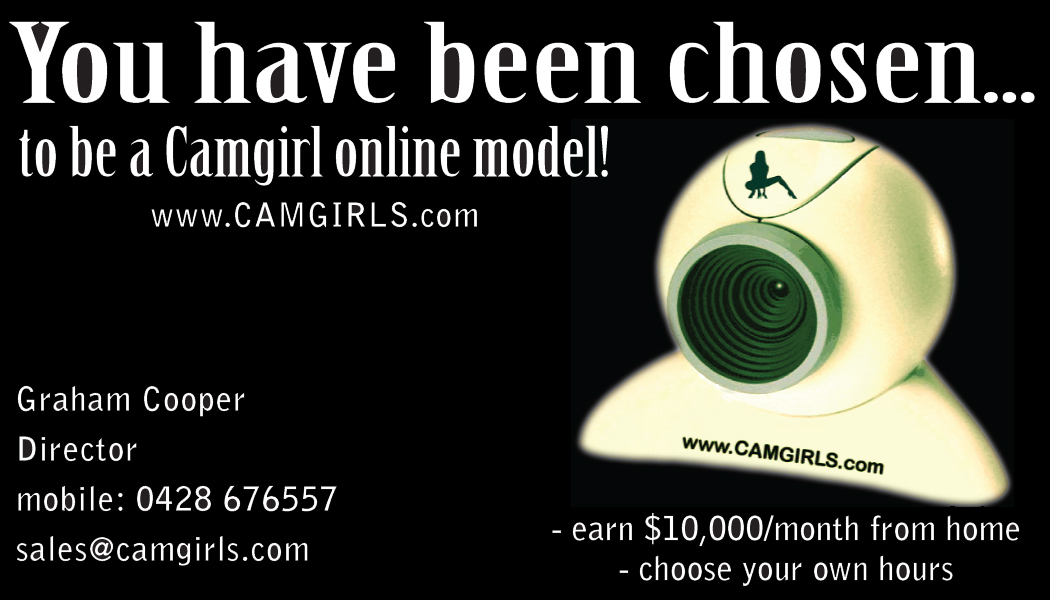Business Card Design by Orange Cat Designs for Camgirls Pty Ltd | Design #28018