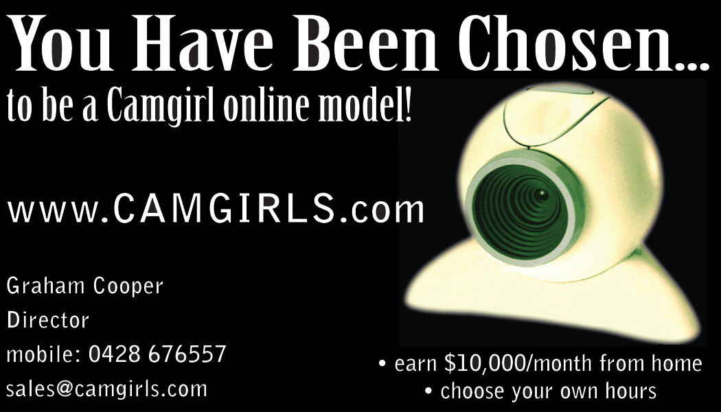 Business Card Design by Orange Cat Designs for Camgirls Pty Ltd | Design #28074
