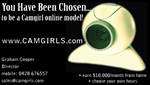Business Card Design by Orange Cat Designs for Camgirls Pty Ltd | Design: #28076