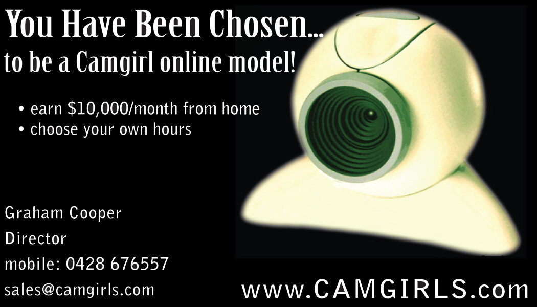 Business Card Design by Orange Cat Designs for Camgirls Pty Ltd | Design #28077