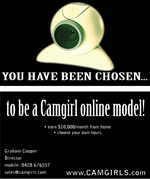 Business Card Design by Orange Cat Designs for Camgirls Pty Ltd | Design: #28184