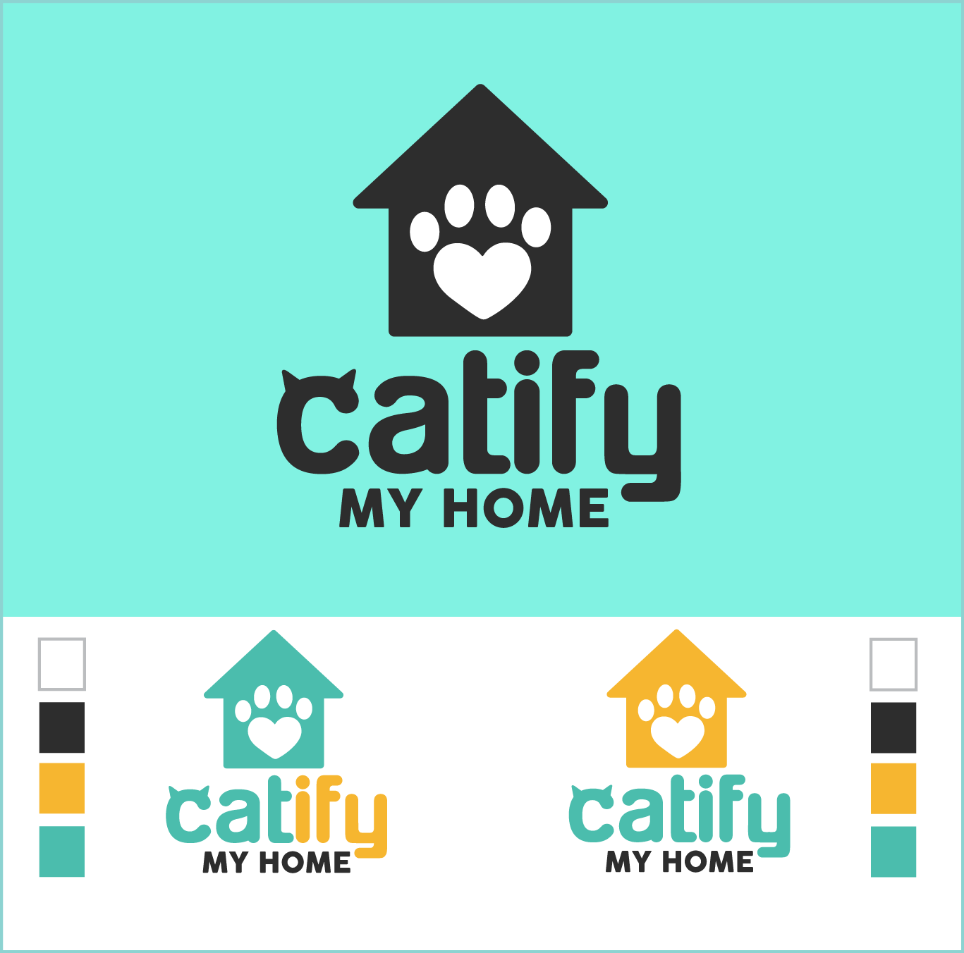 Logo Design by Emerge for Catify My Home | Design #12182409