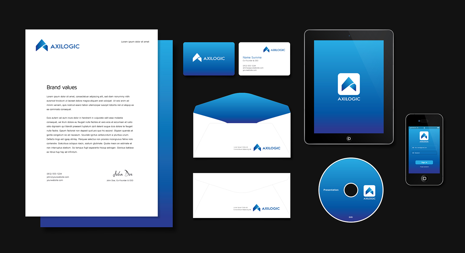 Logo Design by creative.visuals for Axilogic Inc. | Design #12337786