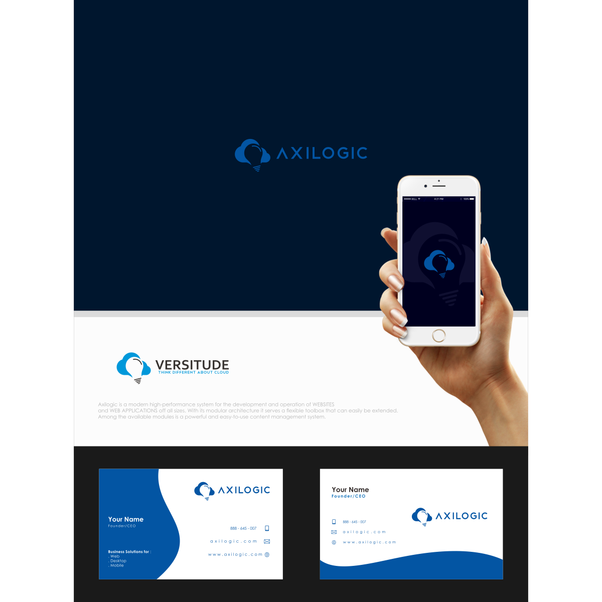Logo Design by kh1d1r for Axilogic Inc. | Design #12238594