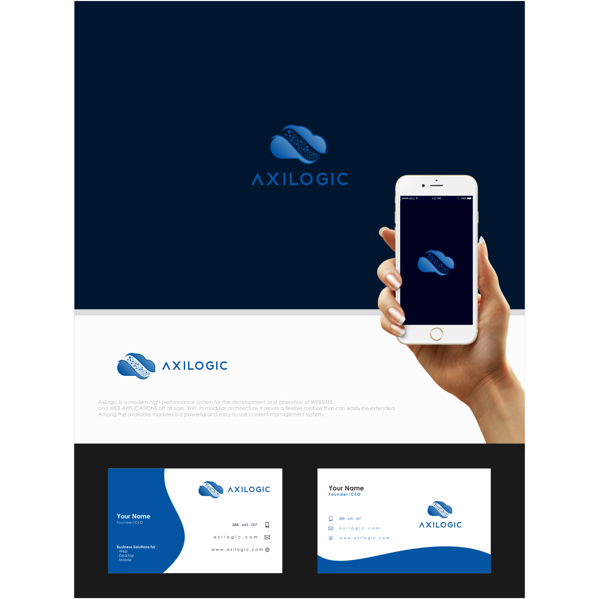 Logo Design by kh1d1r for Axilogic Inc. | Design #12238595