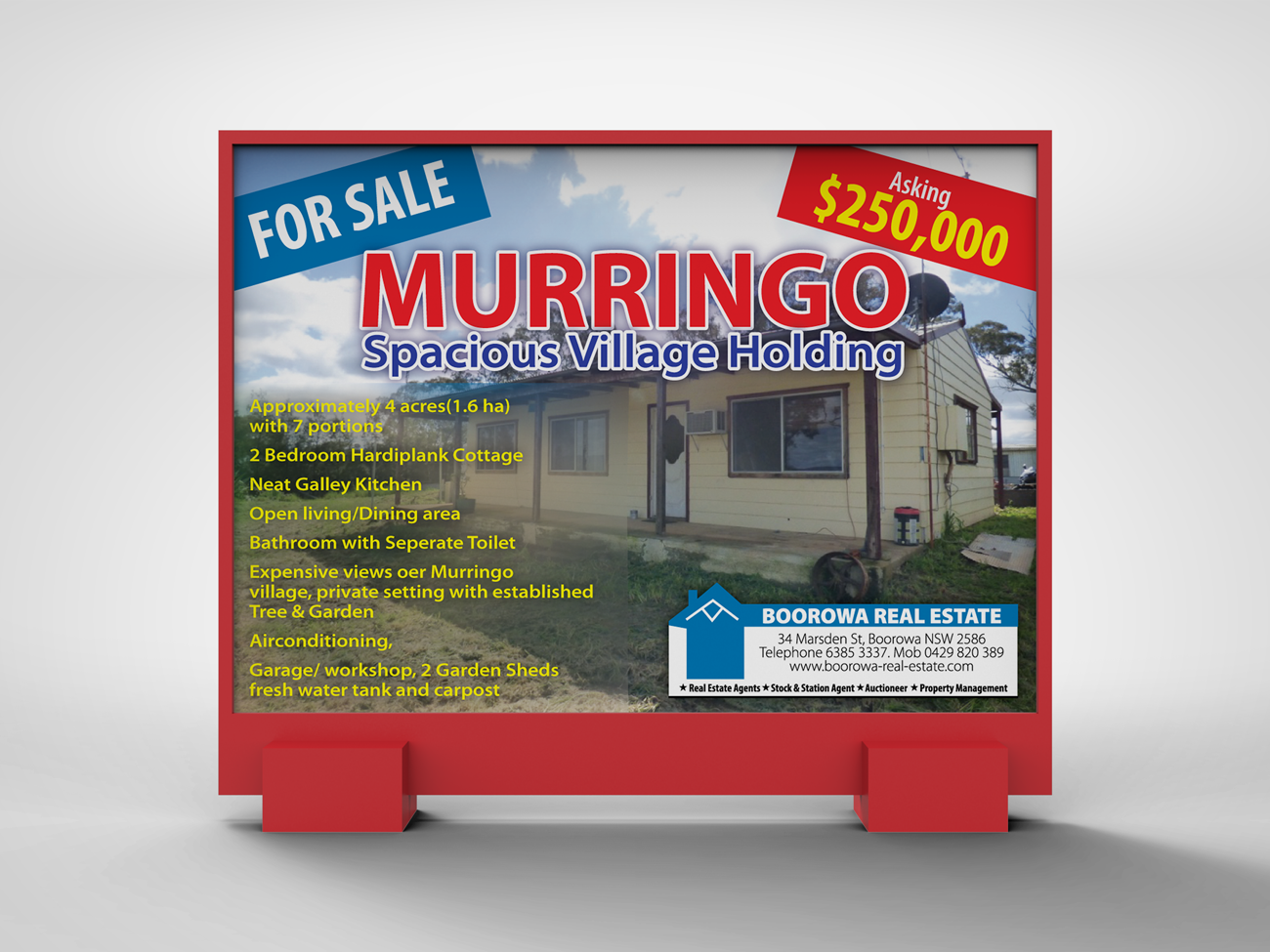 Flyer Design by Impressive Sol for Boorowa Real Estate | Design #12342146