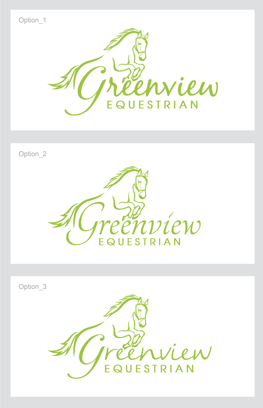 Diseño de Logo por debdesign para Greenview Equestrian | Diseño #12395880