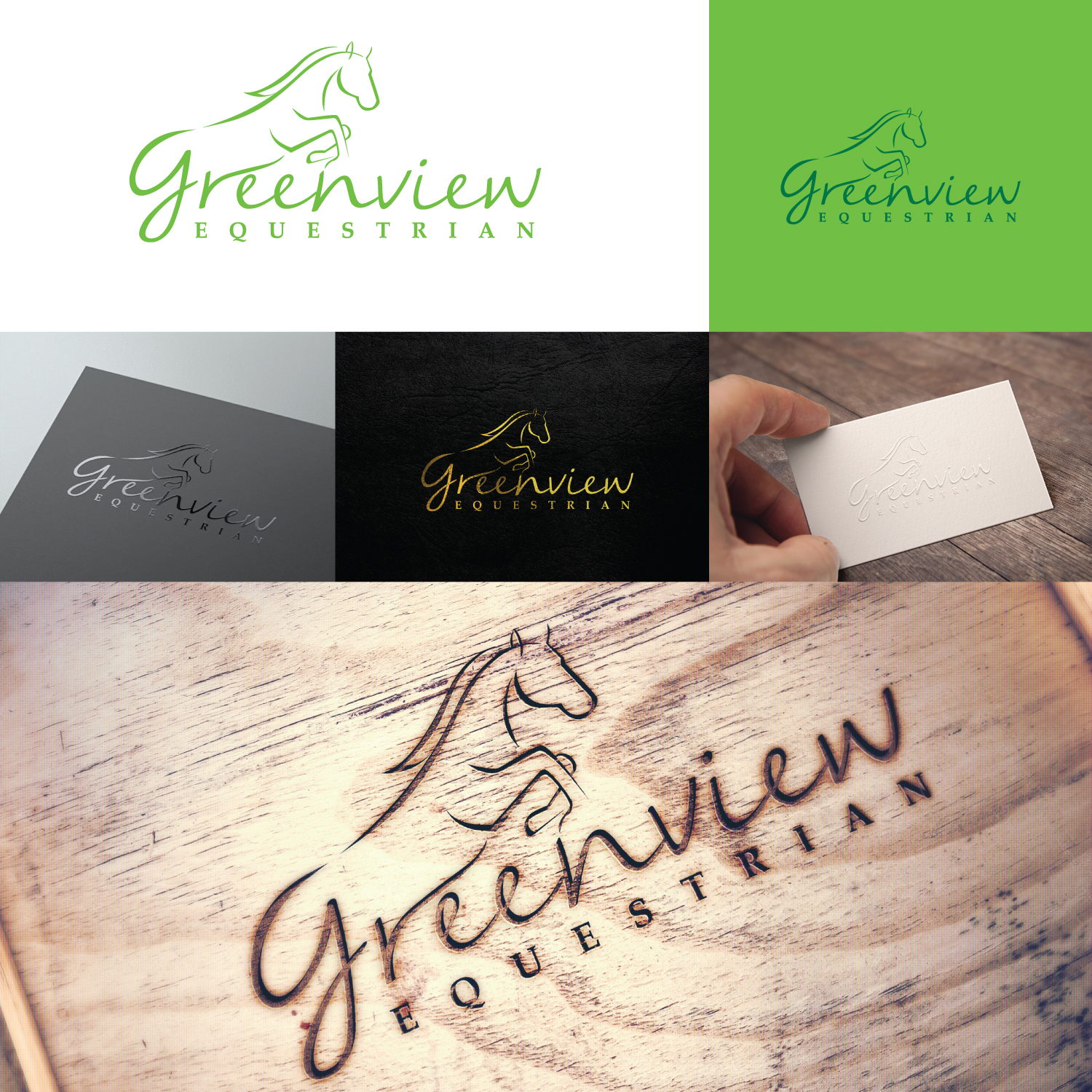 Logo Design by 1neDesign for Greenview Equestrian | Design #12193083