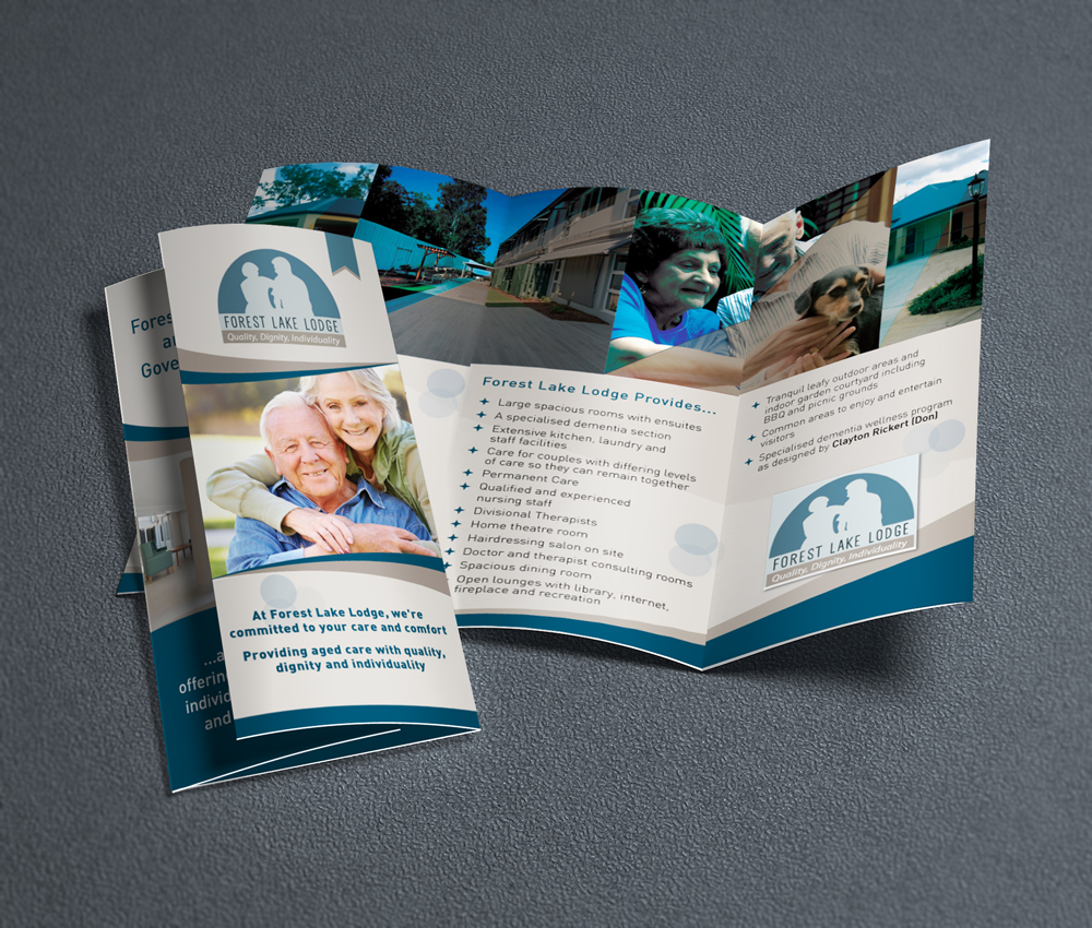 Brochure Design by HollyBlue Studio for Forest Lake Lodge | Design #12213724