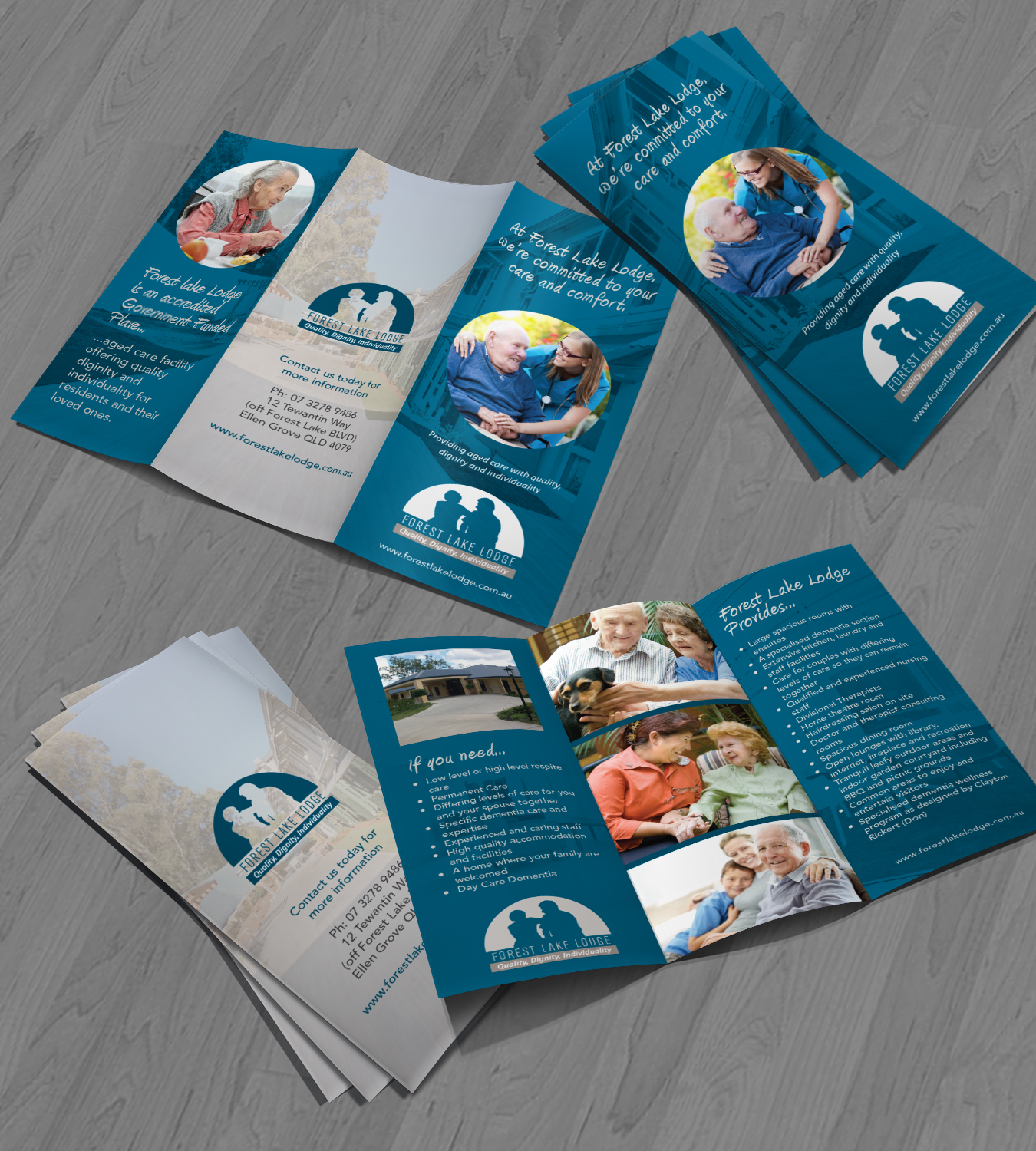 Brochure Design by Achiver for Forest Lake Lodge | Design #12279350