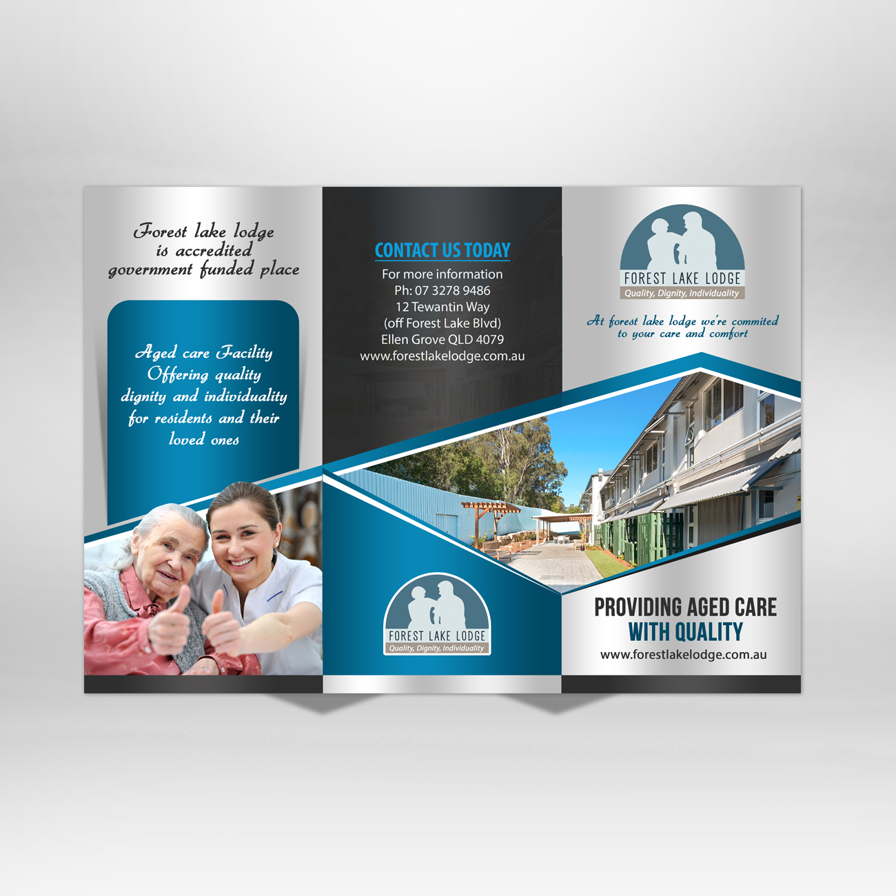 Brochure Design by debdesign for Forest Lake Lodge | Design #12198818