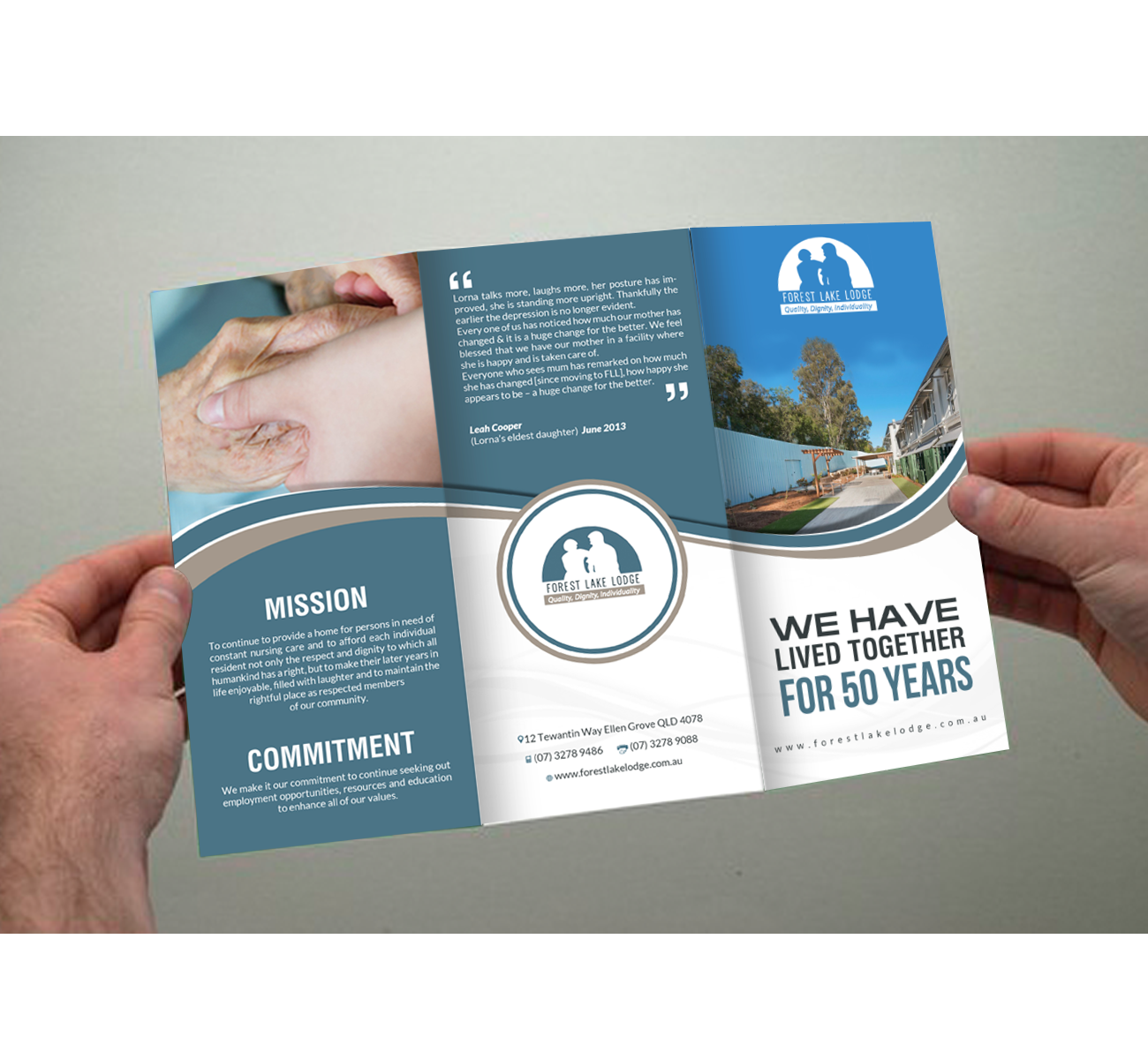 Brochure Design by creative.bugs for Forest Lake Lodge | Design #12193453