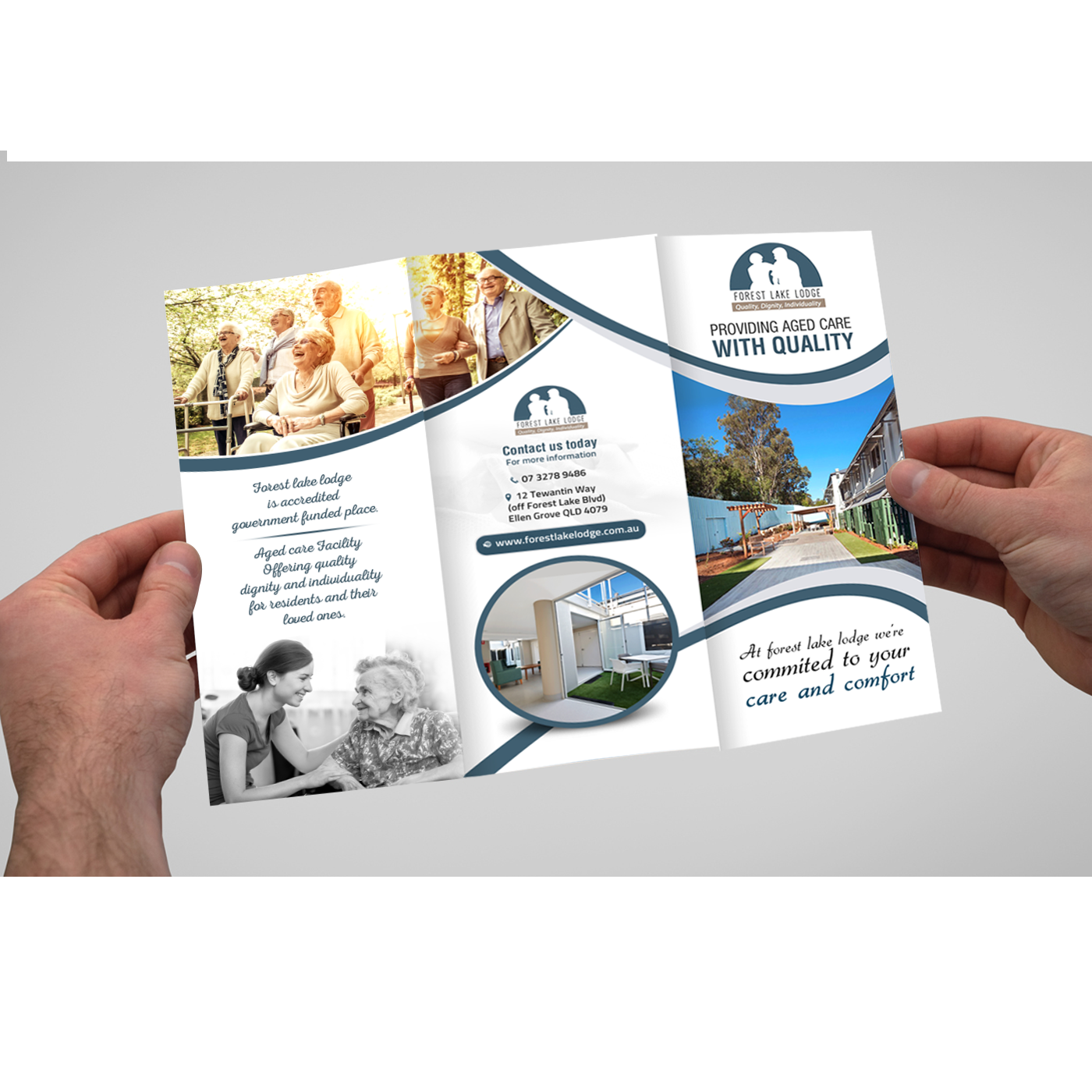 Brochure Design by creative.bugs for Forest Lake Lodge | Design #12206153