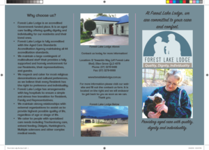 Brochure Design by Random Panda Productions for Forest Lake Lodge | Design: #12277108