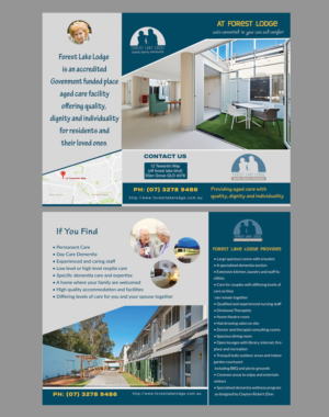 Brochure Design by Bia Artist for Forest Lake Lodge | Design: #12297351