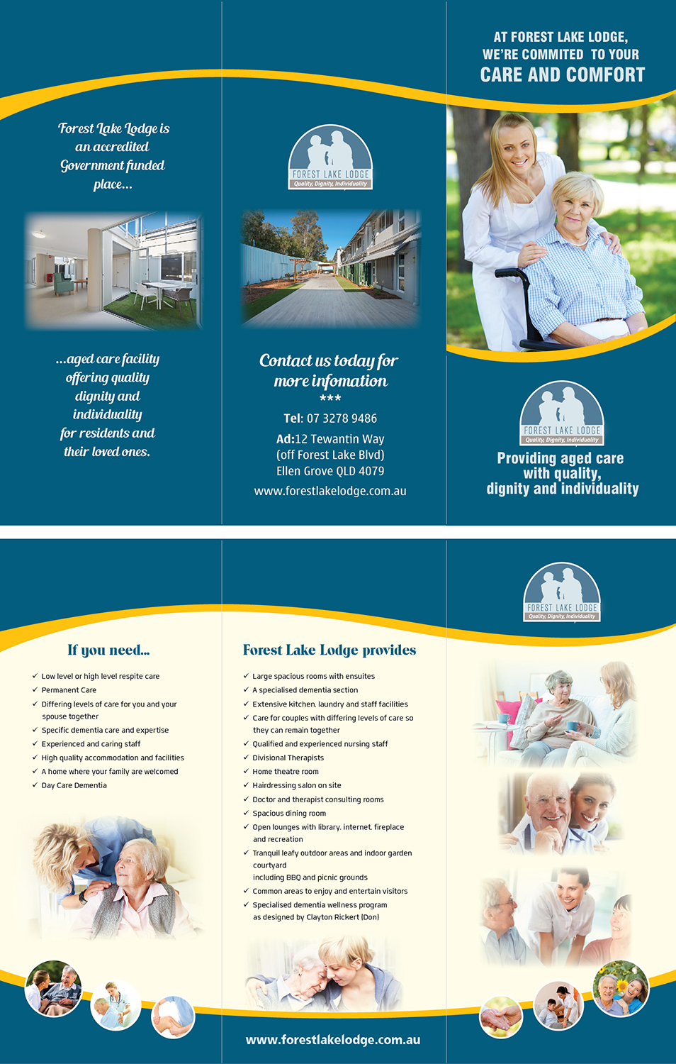 Brochure Design by langtu for Forest Lake Lodge | Design #12268411