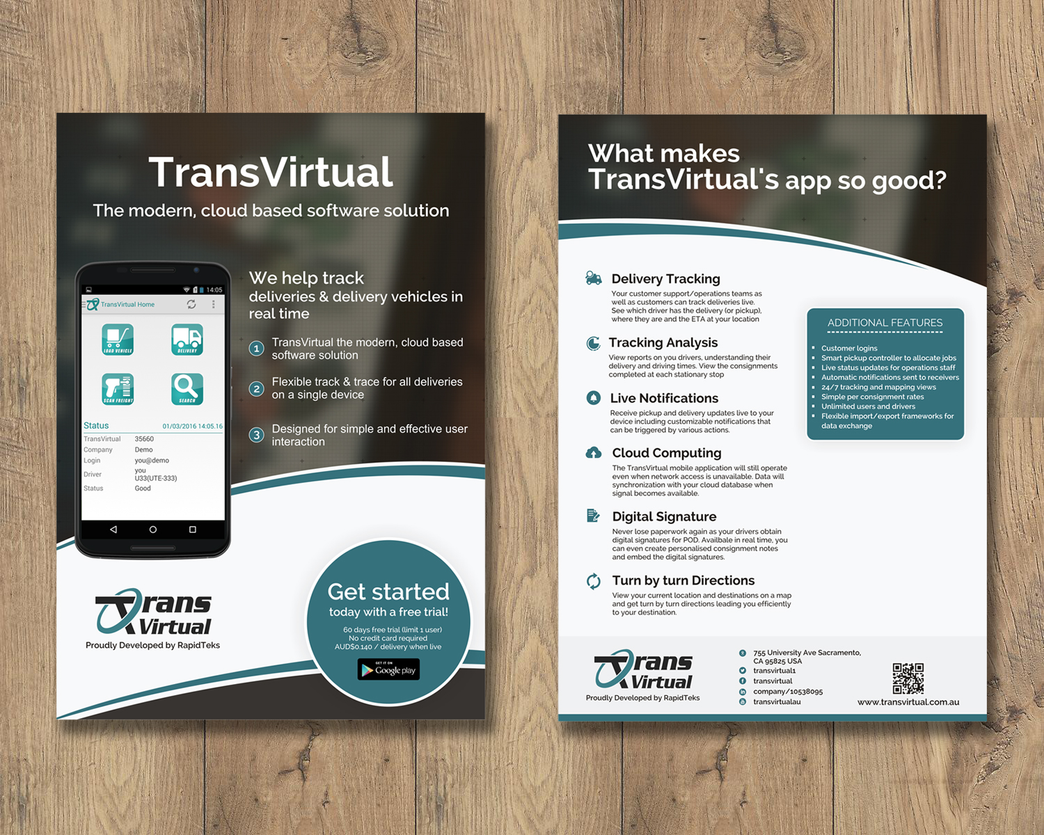 Diseño de Brochure por graphicssquare para Rapidteks | Diseño #12653669
