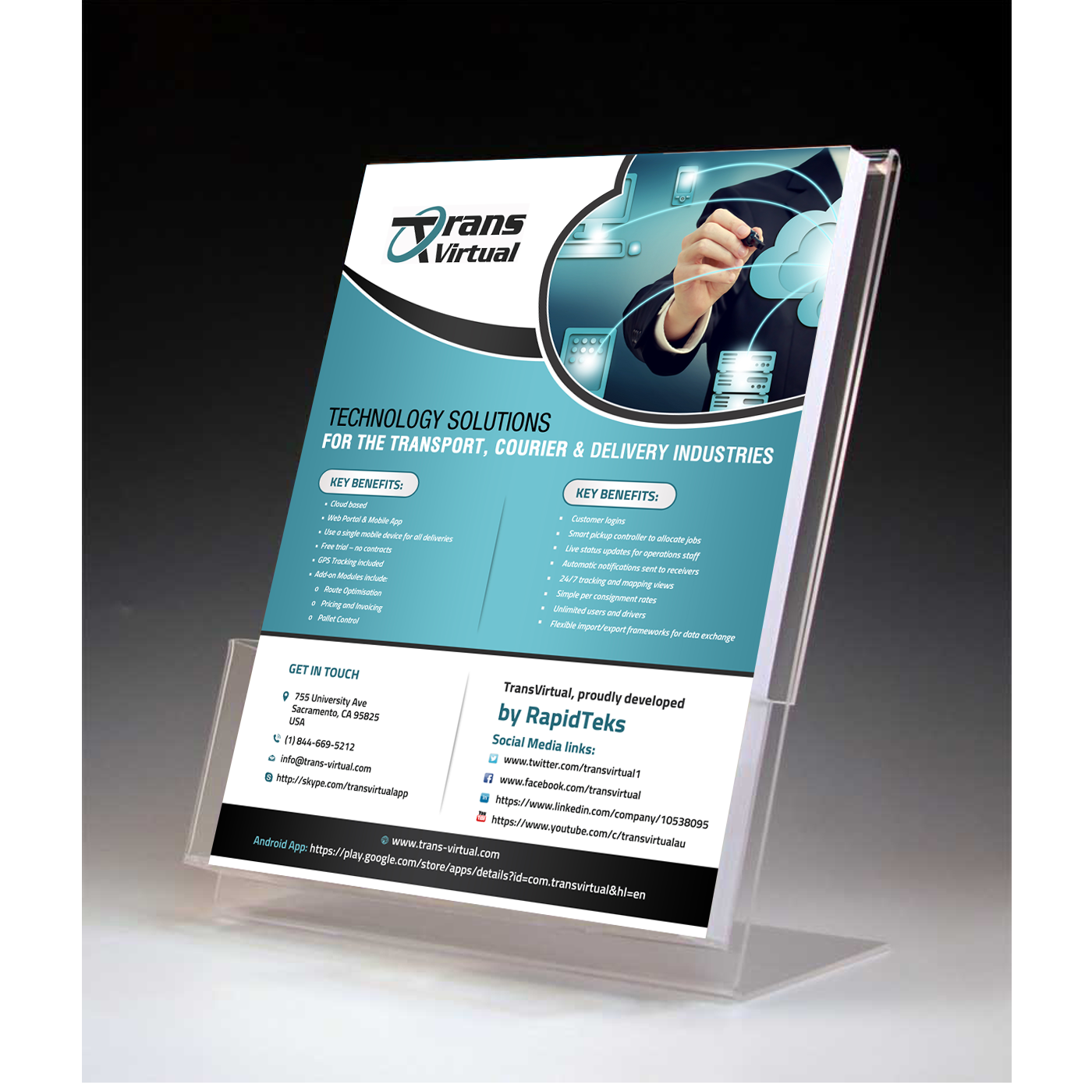 Diseño de Brochure por creative.bugs para Rapidteks | Diseño #12434883