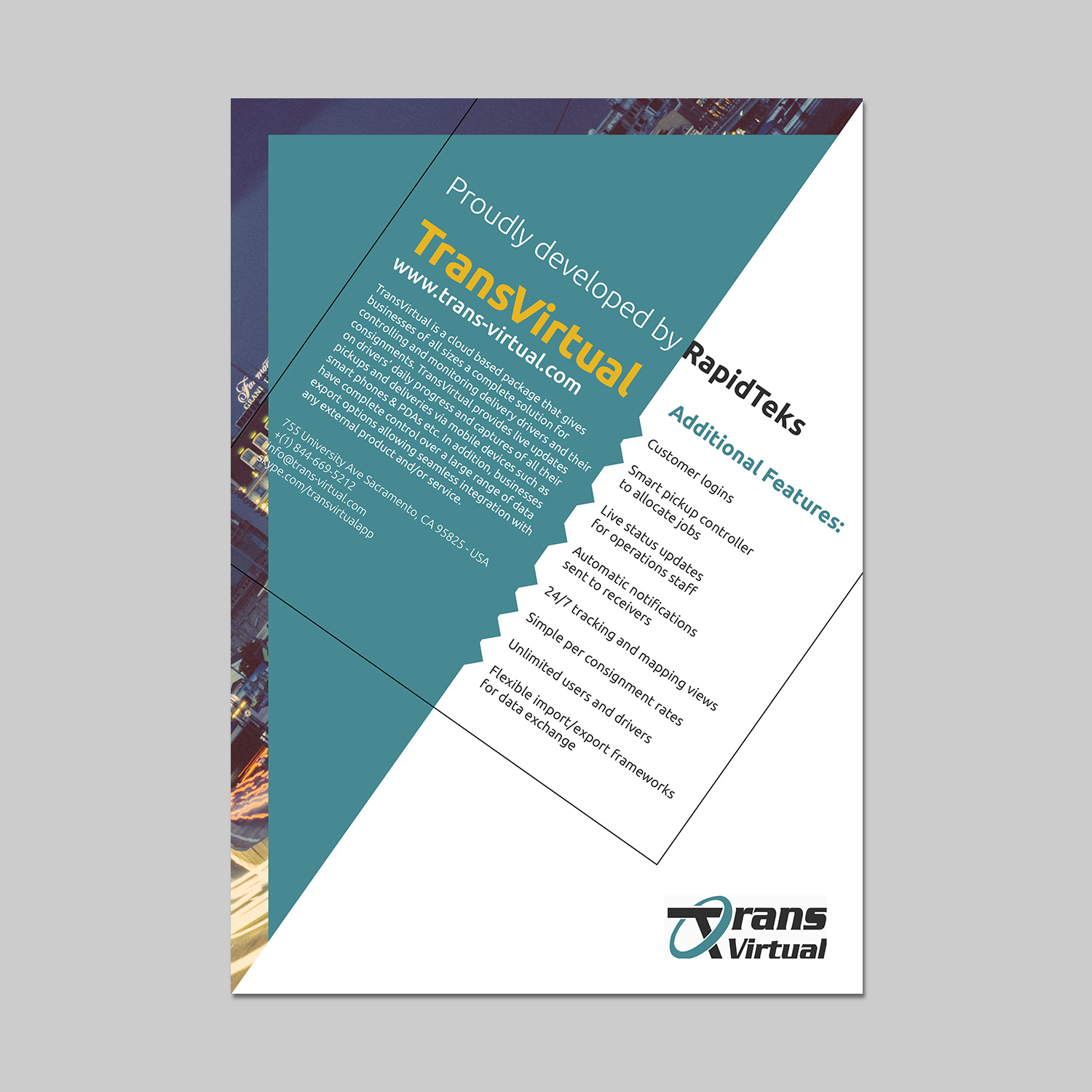 Brochure Design by Rain Design for Rapidteks | Design #12425282