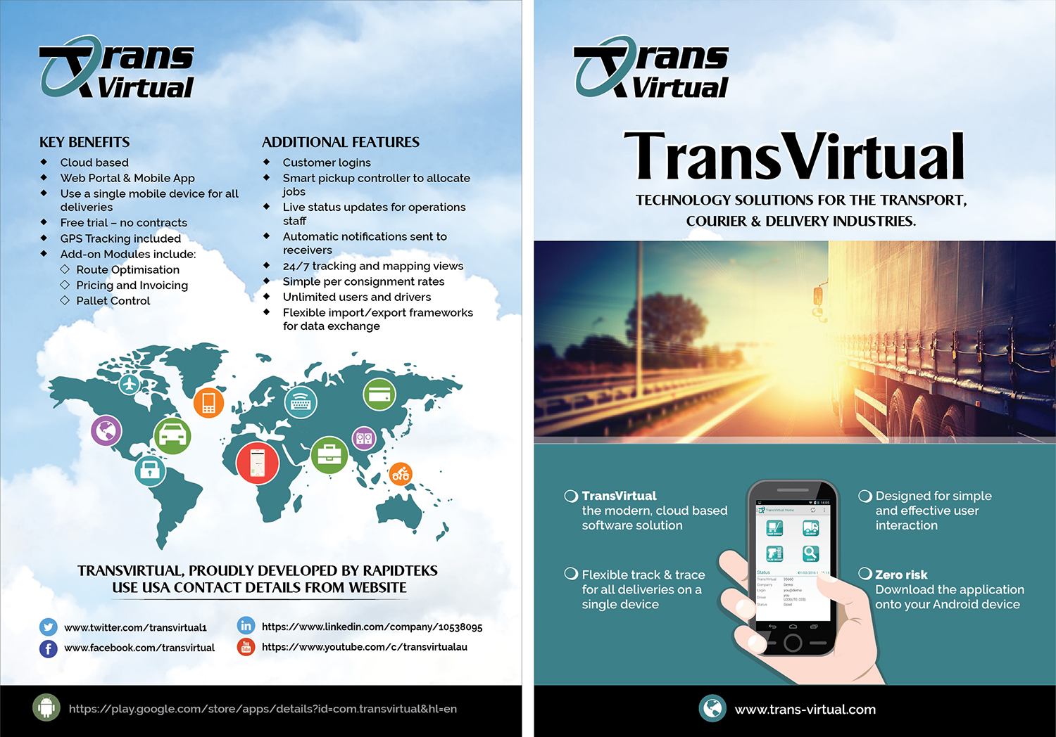 Diseño de Brochure por langtu para Rapidteks | Diseño #12423083