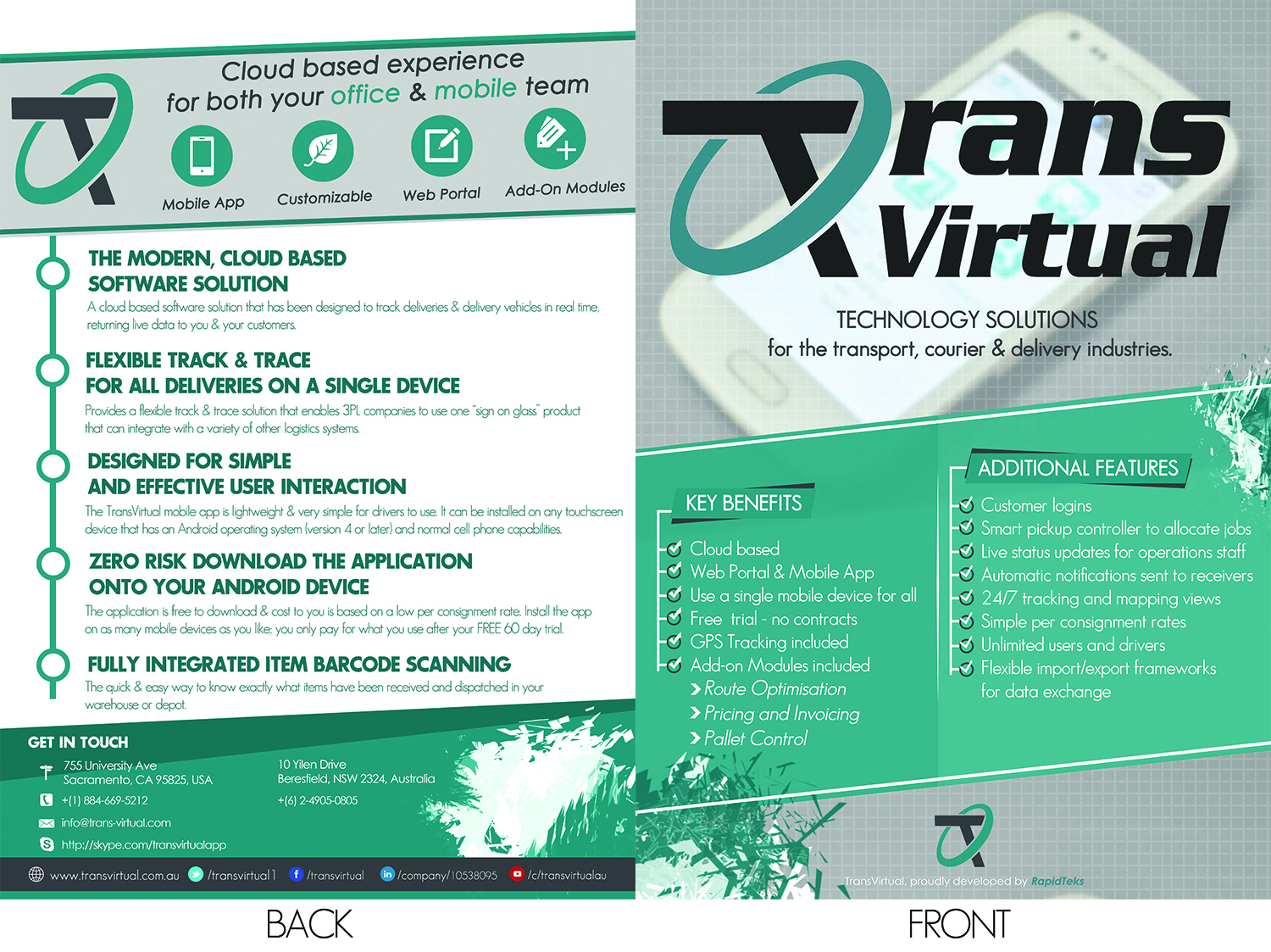 Diseño de Brochure por kimuel.malizon para Rapidteks | Diseño #12419703