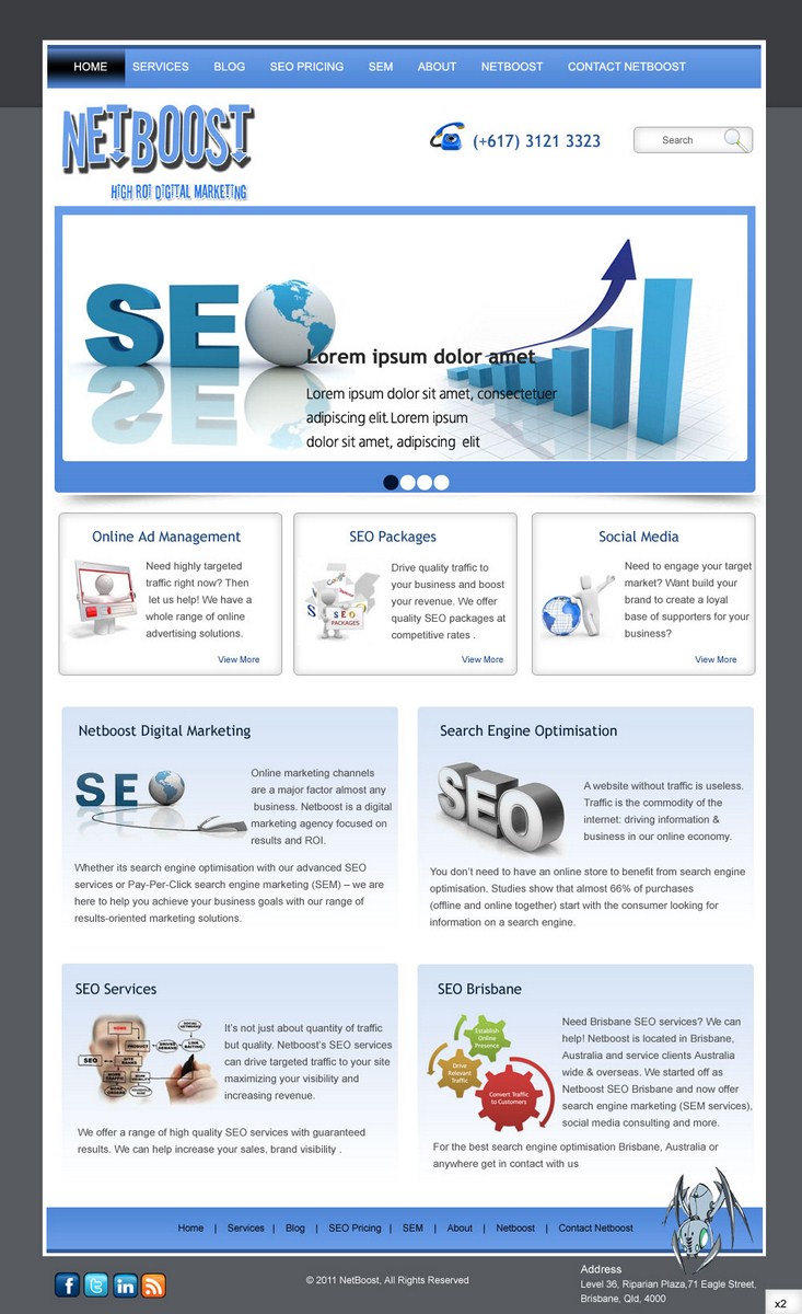 Web Design par pb pour ce projet | Design #531824