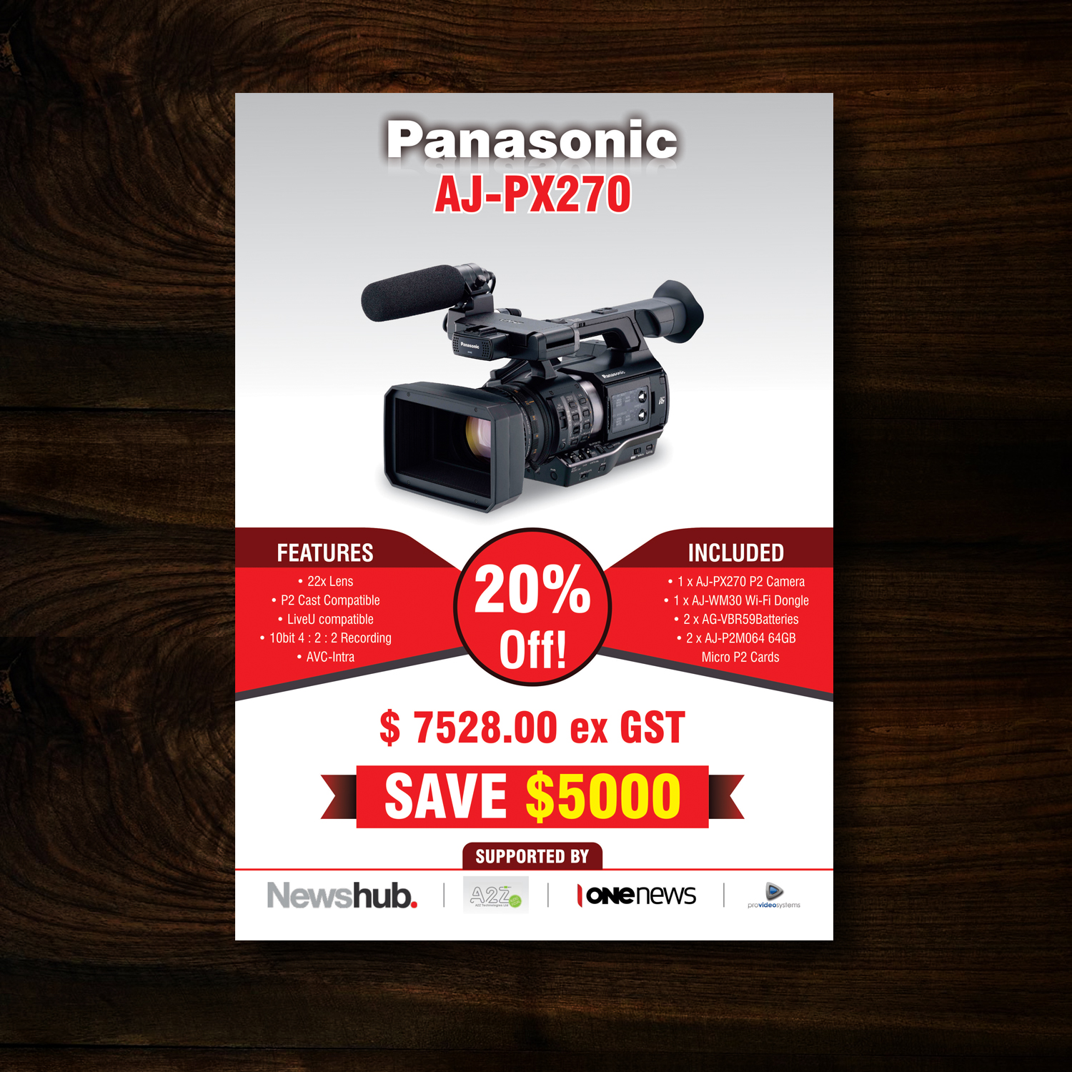 bold serious television station flyer design for pro video systems micro flyer video