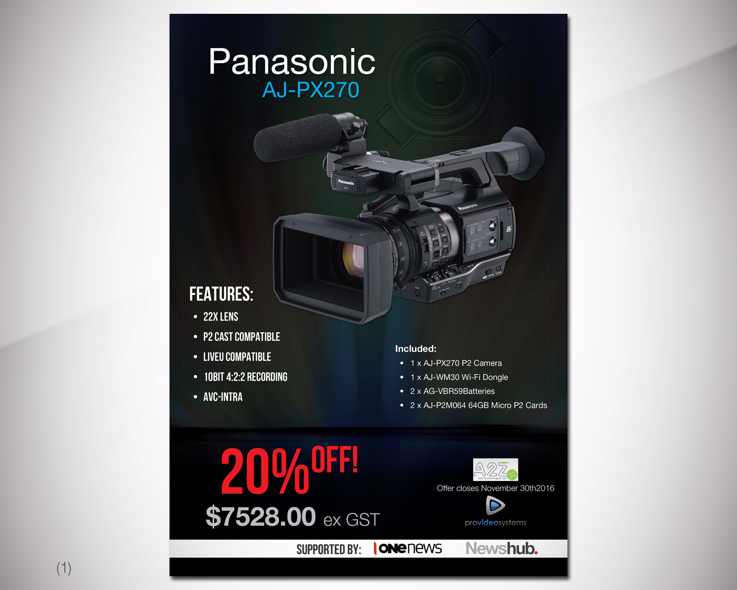 bold serious flyer design for pro video systems by create video flyer