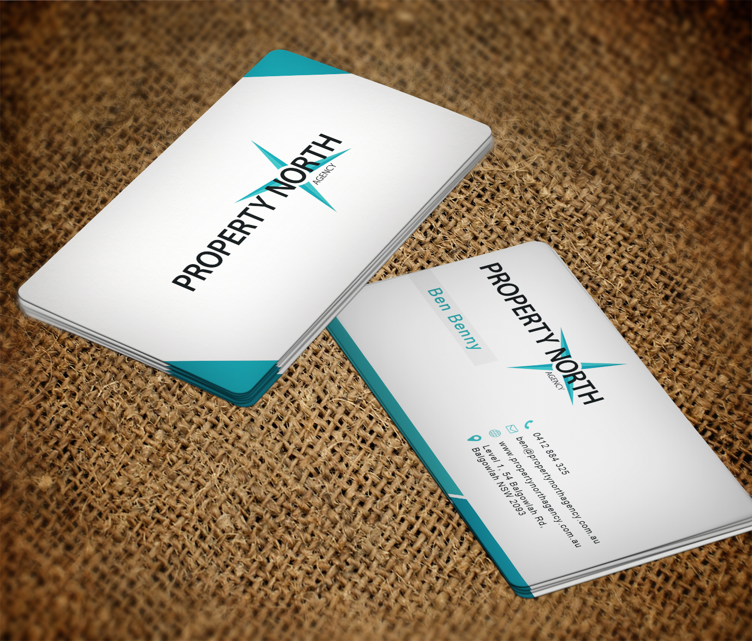 Business Card Design by EWS Webs for Property North Agency | Design #12185697