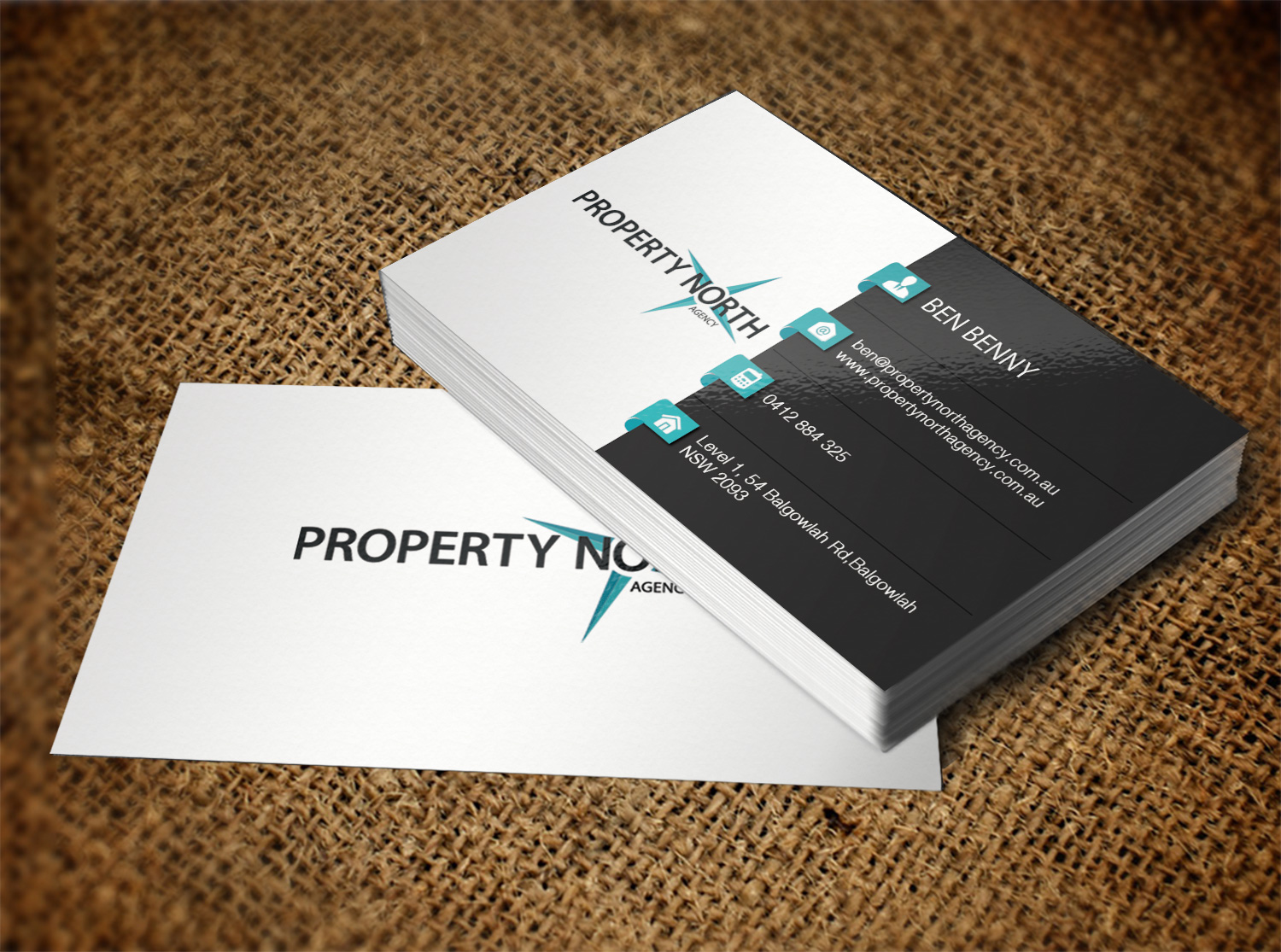 Visitenkarten-Design von Nilu für Property North Agency | Design #12183704