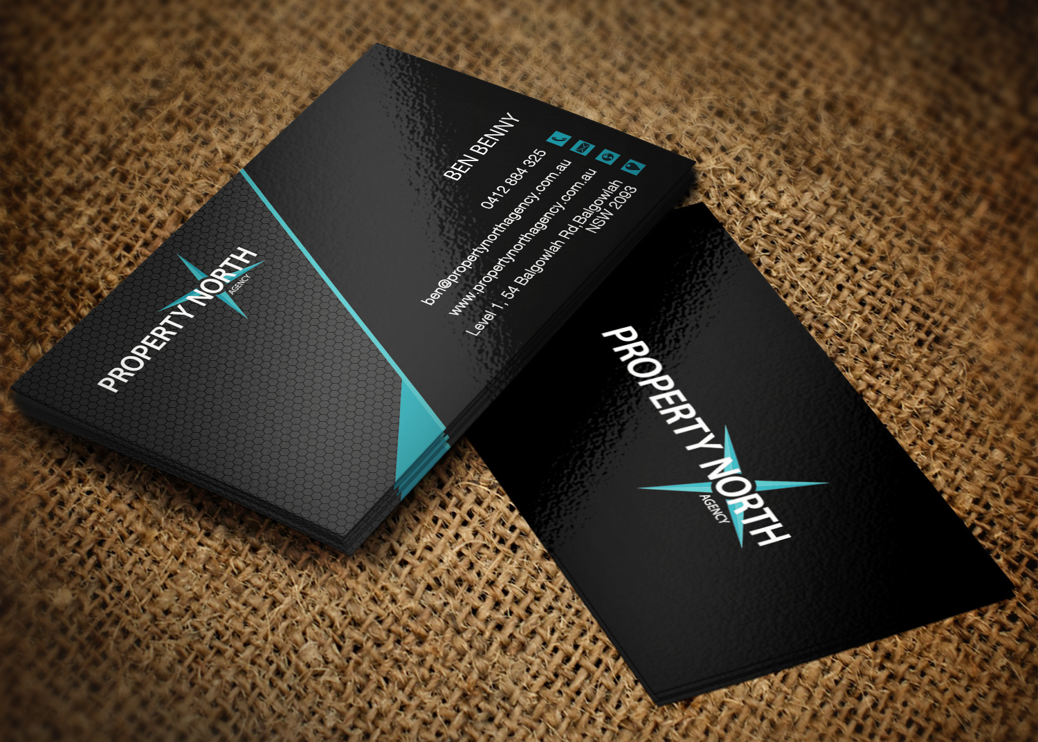 Business Card Design by Nilu for Property North Agency | Design #12183709