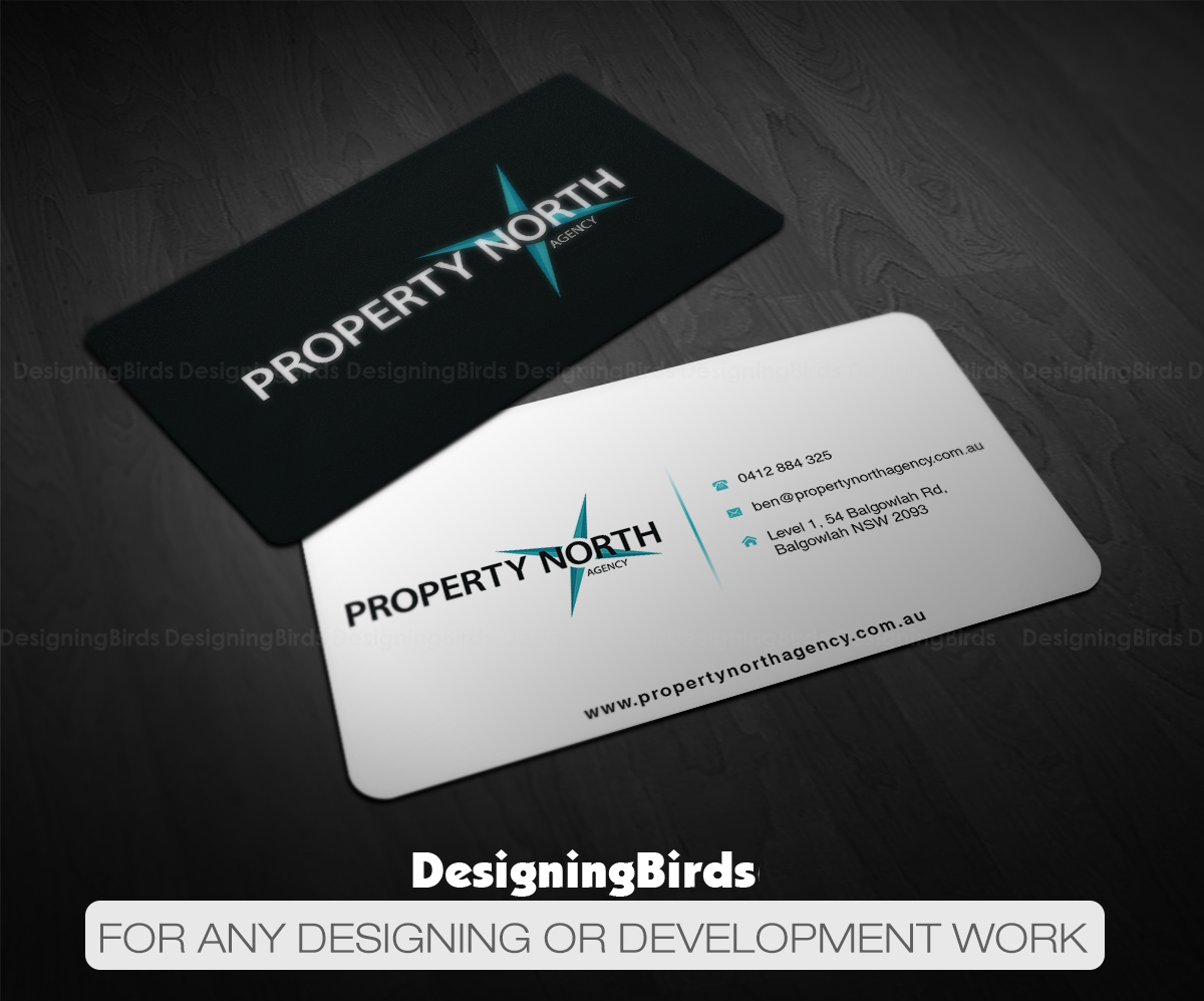 Business Card Design by Designing Birds for Property North Agency | Design #12188424