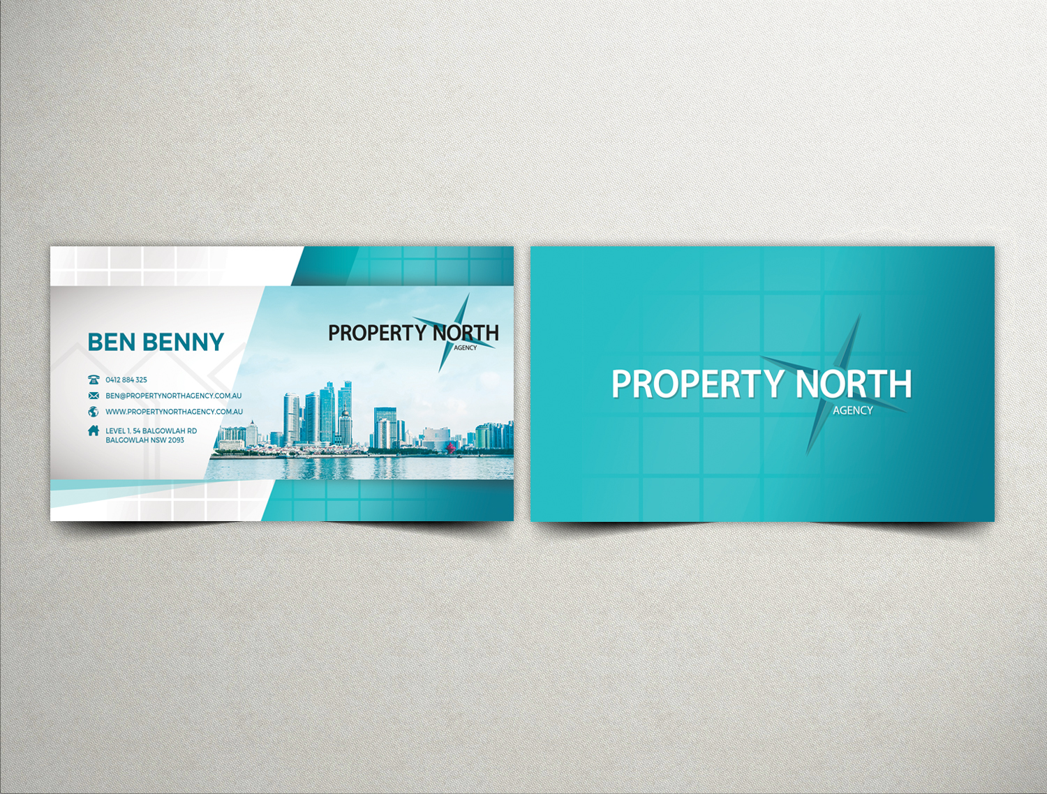 Visitenkarten-Design von Mavis Graphics für Property North Agency | Design #12186566