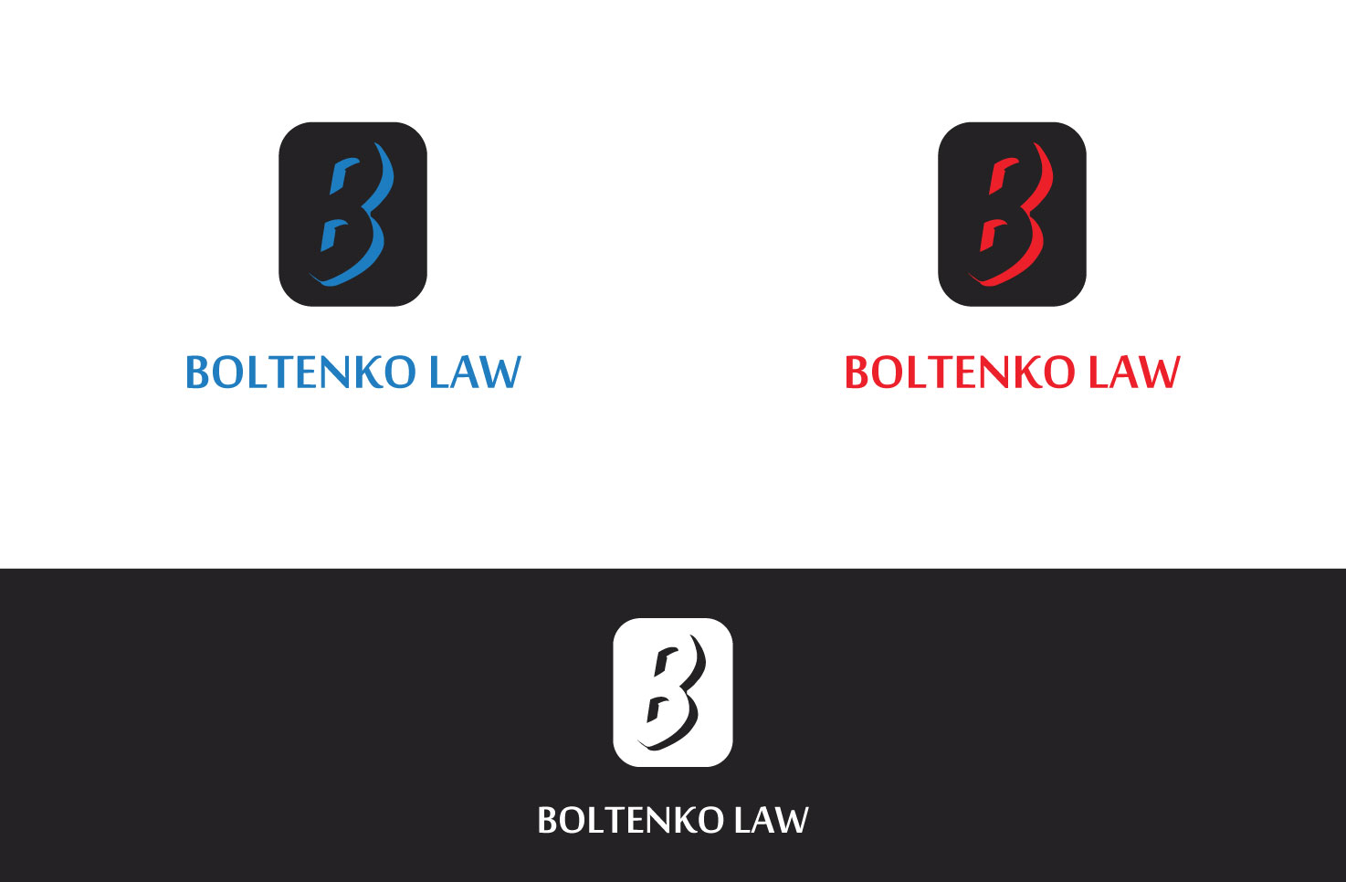 Logo Design by Sufiyan Ahmed Khan for Boltenko Law | Design #12267376