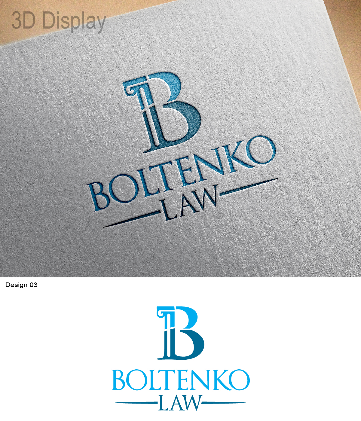 Logo Design by 3Guys for Boltenko Law | Design #12214434