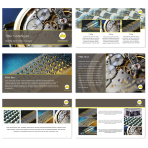 Powerpointslides for internal and external communication - Tooling / Stamping Industry | PowerPoint-Design von StonyDog Design