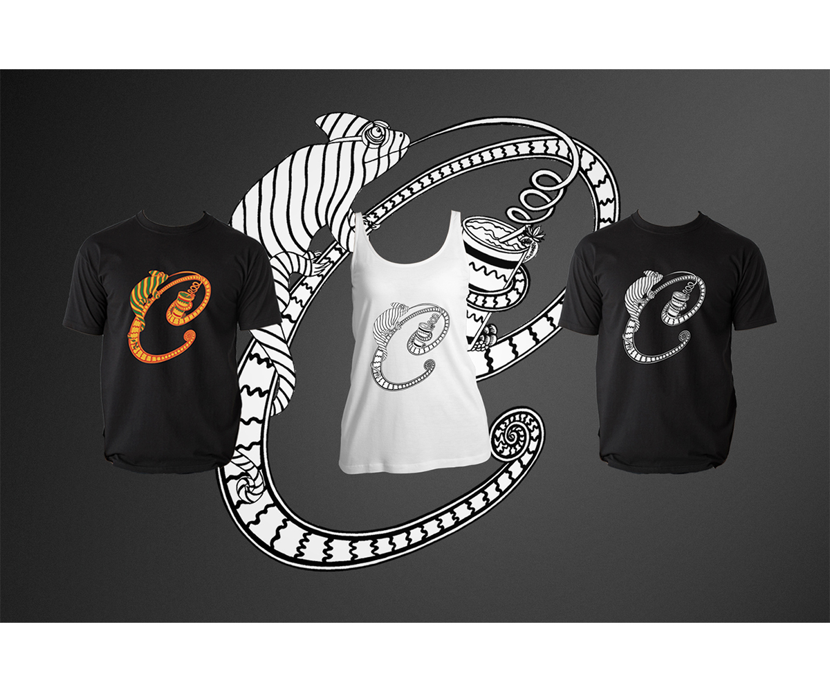 Kunst-Design von brainessteinart für Chameleon Cafe & Clothing | Design #12269509