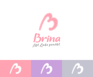 Brina. Mit Liebe genäht. | Logo Design by VGB