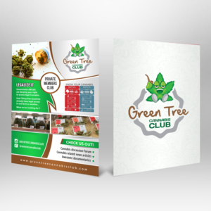 Diseño de Flyer por debdesign para Green Tree Cannabis Club | Diseño: #12192208