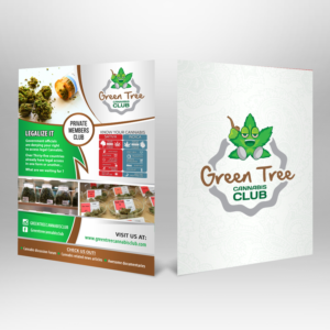 Diseño de Flyer por debdesign para Green Tree Cannabis Club | Diseño: #12192209