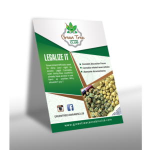 Diseño de Flyer por creative.bugs para Green Tree Cannabis Club | Diseño: #12186220