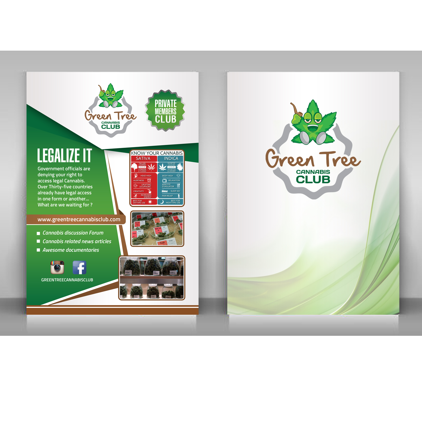 Flyer Design by creative.bugs for Green Tree Cannabis Club | Design #12192326