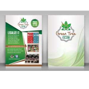 Diseño de Flyer por creative.bugs para Green Tree Cannabis Club | Diseño: #12192326
