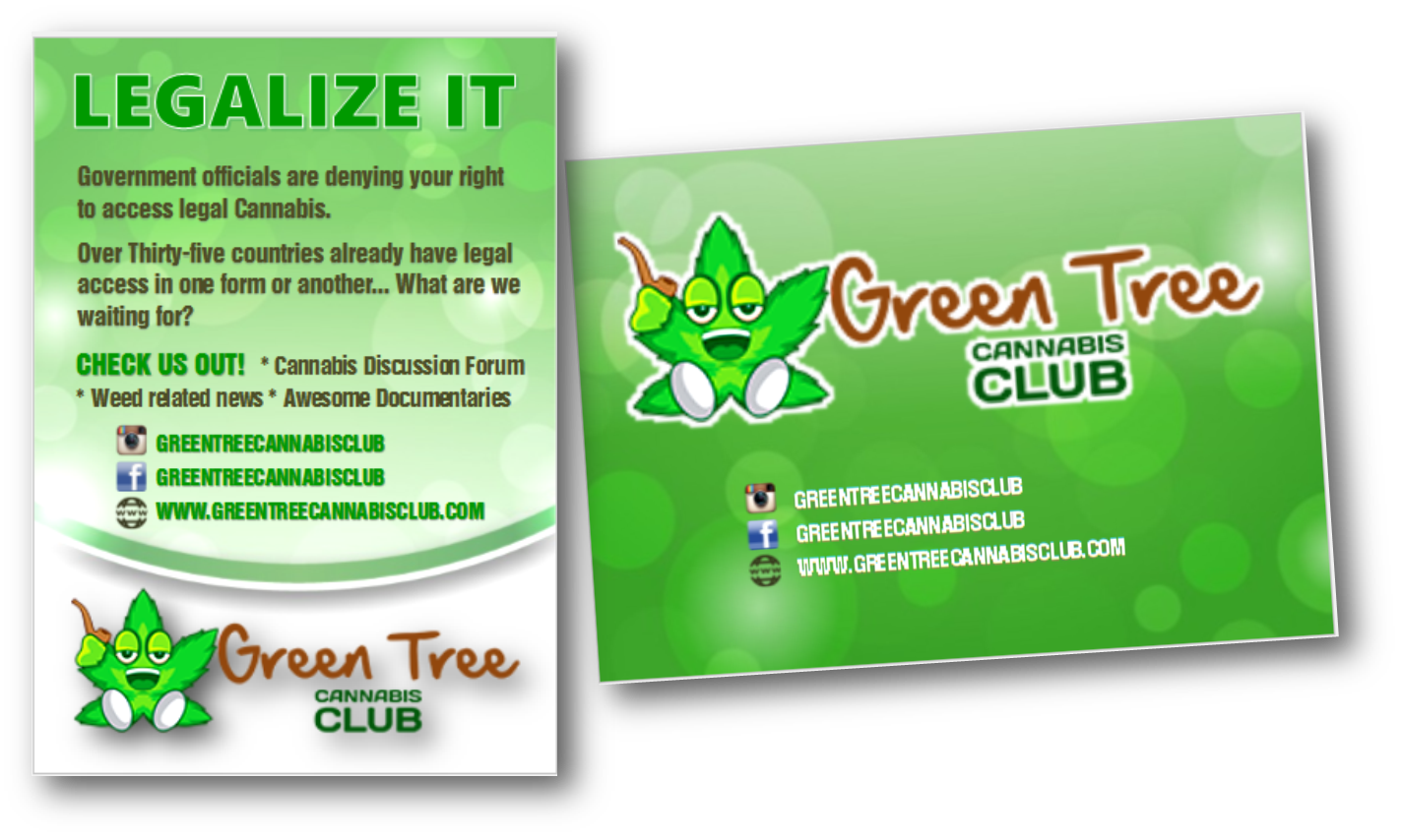Flyer-Design von citygirl17 für Green Tree Cannabis Club | Design #12191899