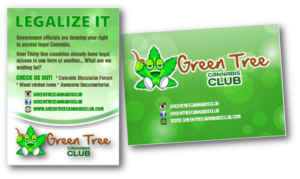 Diseño de Flyer por citygirl17 para Green Tree Cannabis Club | Diseño: #12191899