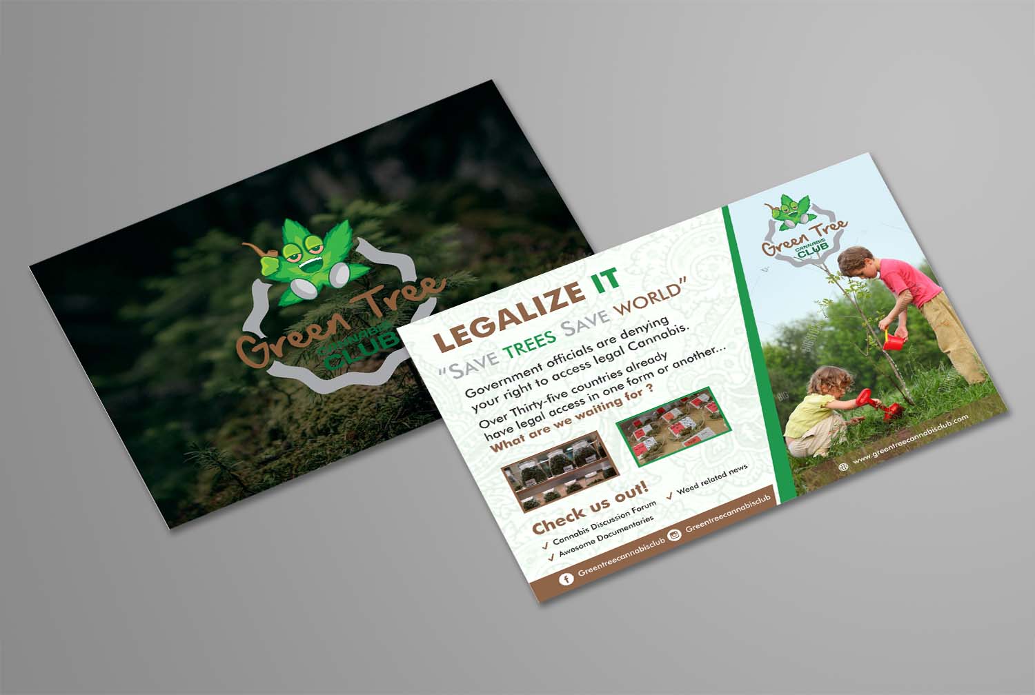 Flyer Design by ecorokerz for Green Tree Cannabis Club | Design #12194566